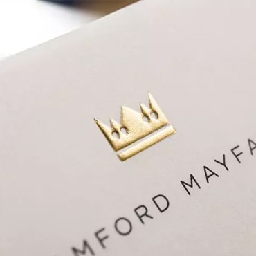 Конгрев поверх печати на визитке