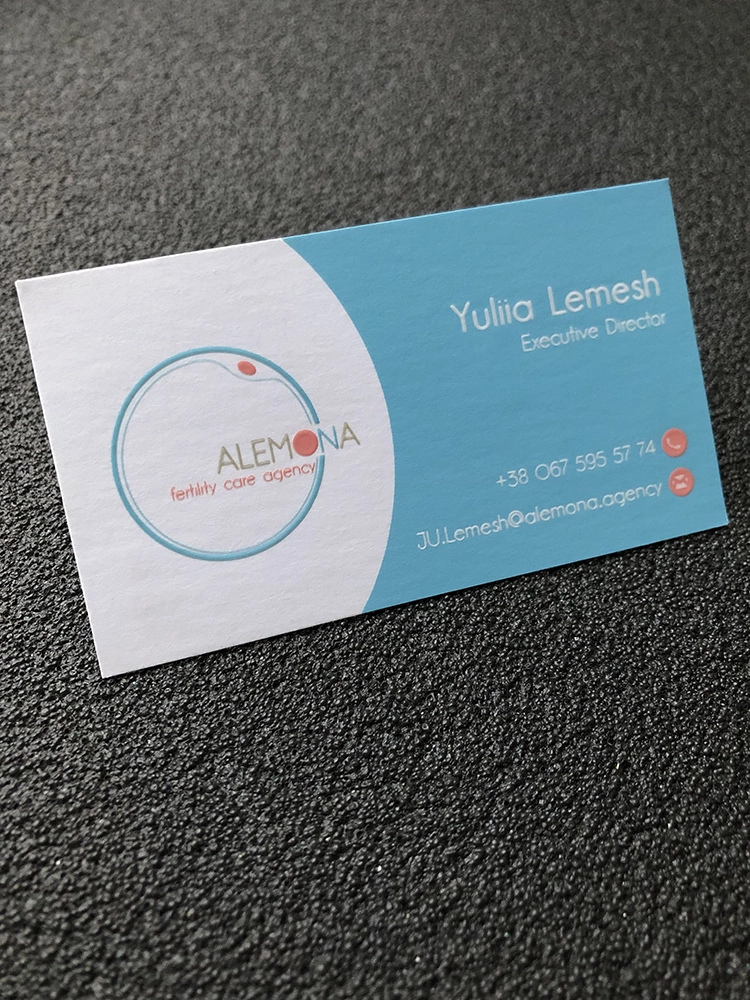 Визитки с объёмным УФ лаком