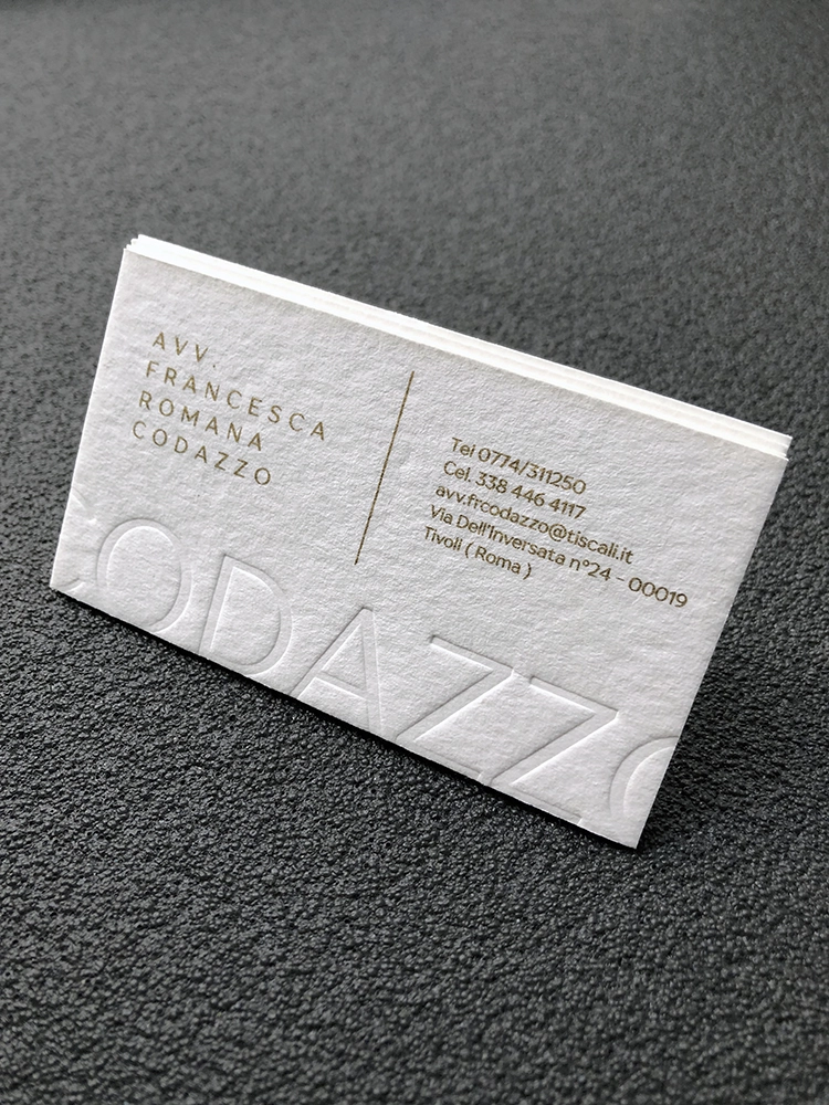 Визитки с блинтовым тиснением на Wild 450g