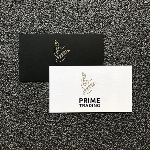 Визитки золотой краской