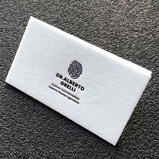 Визитки с блинтовым тиснением